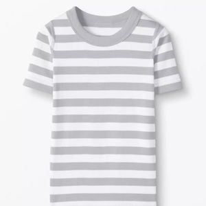 Hanna Anderssson Grey & White Striped Adult Pajama